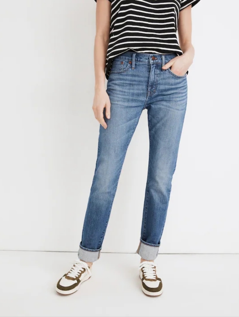Madewell Tomboy Straight Jeans in Galewood Wash: Selvedge Edition